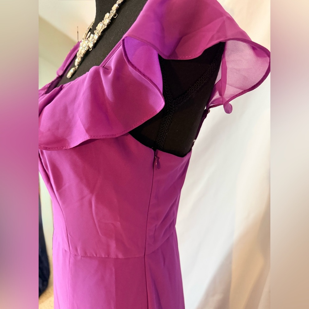 Chic Ruffled High-Low Dress - Picture 5 of 6